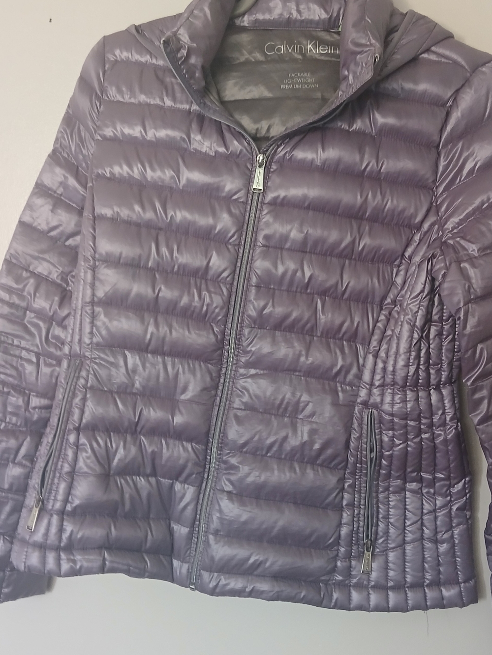 Calvin Klein Quilted Lightweight Puffer Jacket - Light Purple
